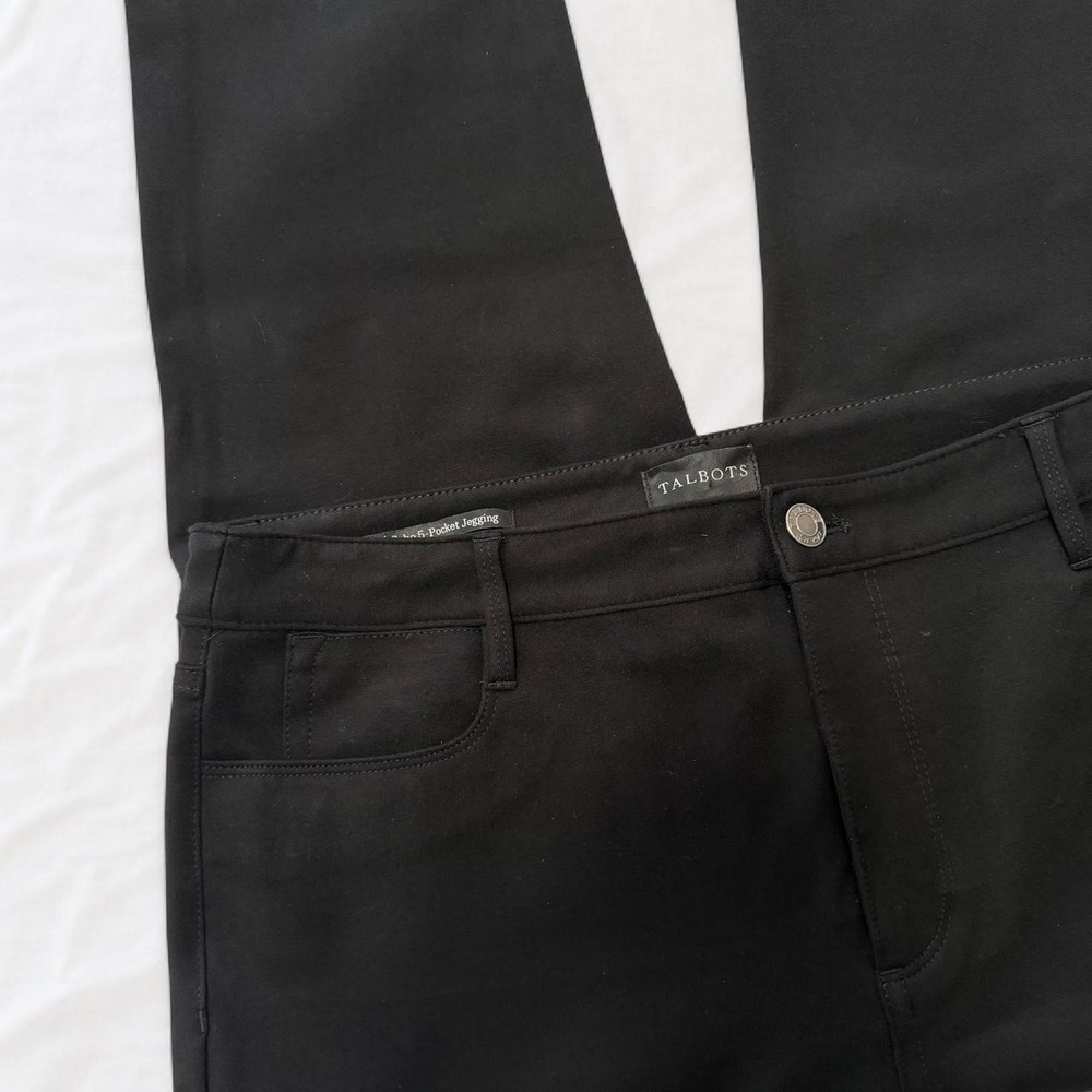 Talbots Soho 5-Pocket Jegging Black Skinny Stretch Pants Womens Size 8